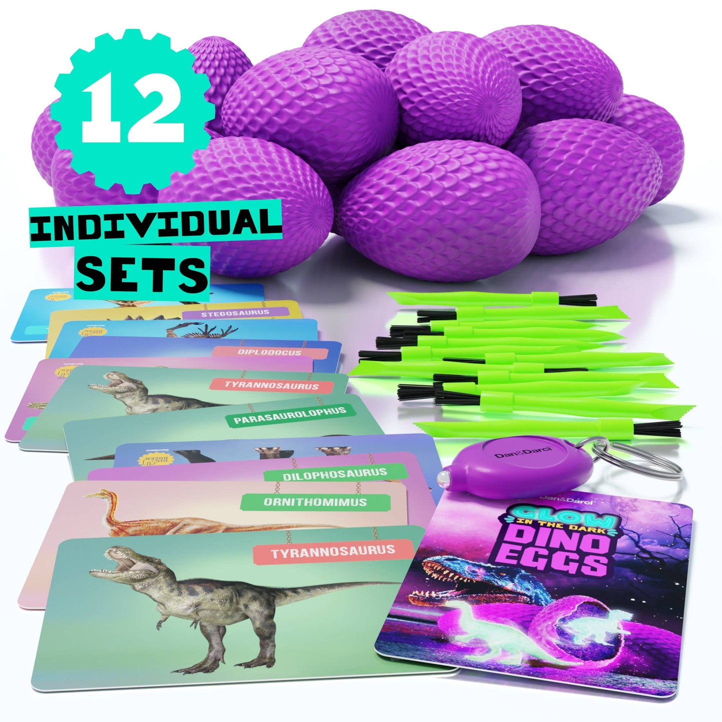 Glow in The Dark Dino Eggs Dig Kit