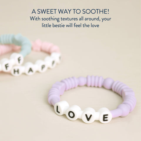 Bitzy Bands™ Silicone Teething Bracelet Rings