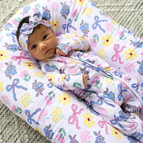 Evie Ruffle Zip Bamboo Pajama