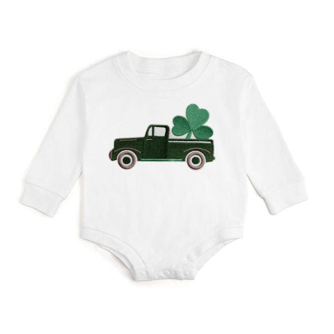 Shamrock Truck Patch Baby Bodysuit