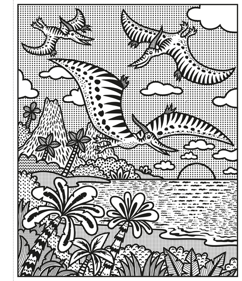 Magic Painting Book: Dinosaurs