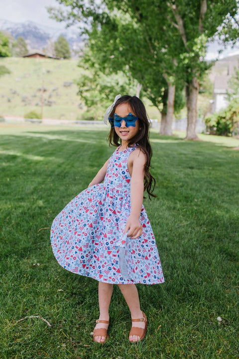 Sofia Dress - Blue Celebration