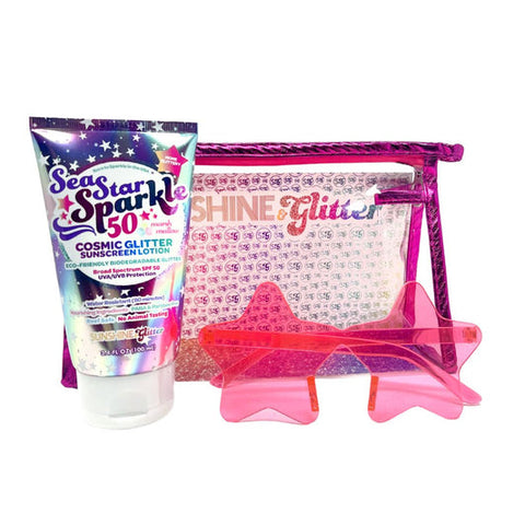 Seastar Sparkle Cosmic Stardust Sunscreen Travel Gift Set for Girls