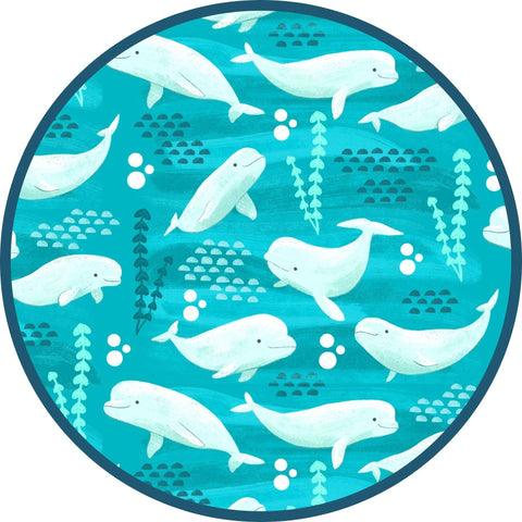 Beluga Whale Baby Bamboo Convertible Footie