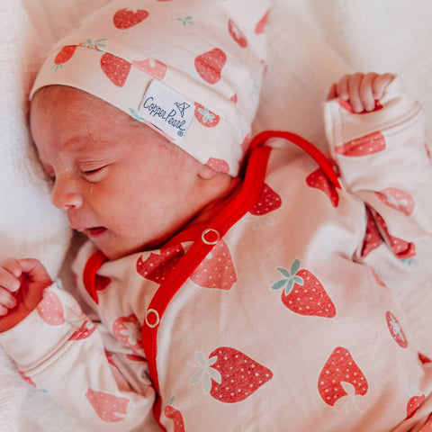 Knotted Gown - Strawberry
