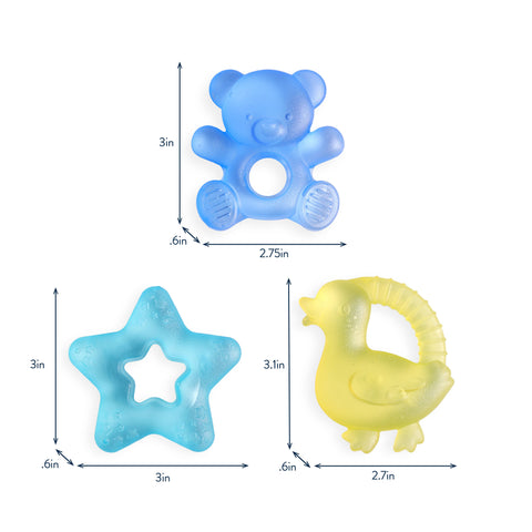 Cutie Coolers™ Water Filled Teethers (3-pack) - Bear