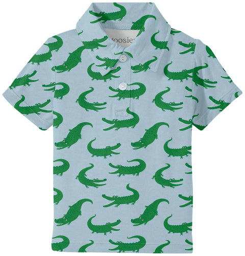 Blue Alligators Short Sleeve Polo Shirt