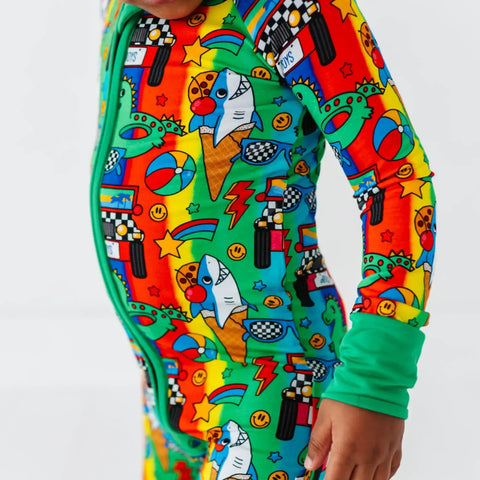 Riptide Riders Bamboo Convertible Footie