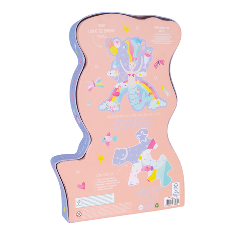 Fantasy 40pc Mermaid Shaped Jigsaw Puzzle