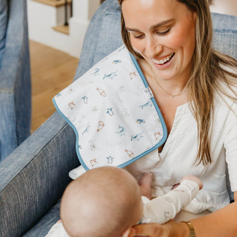 3 Pack Premium Burp Cloths - Arctic Wonder
