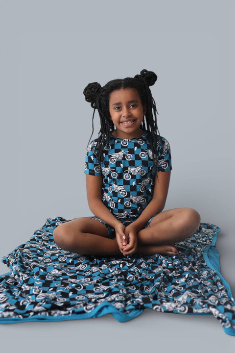 Kids Bamboo Short Set - Moto Mayhem