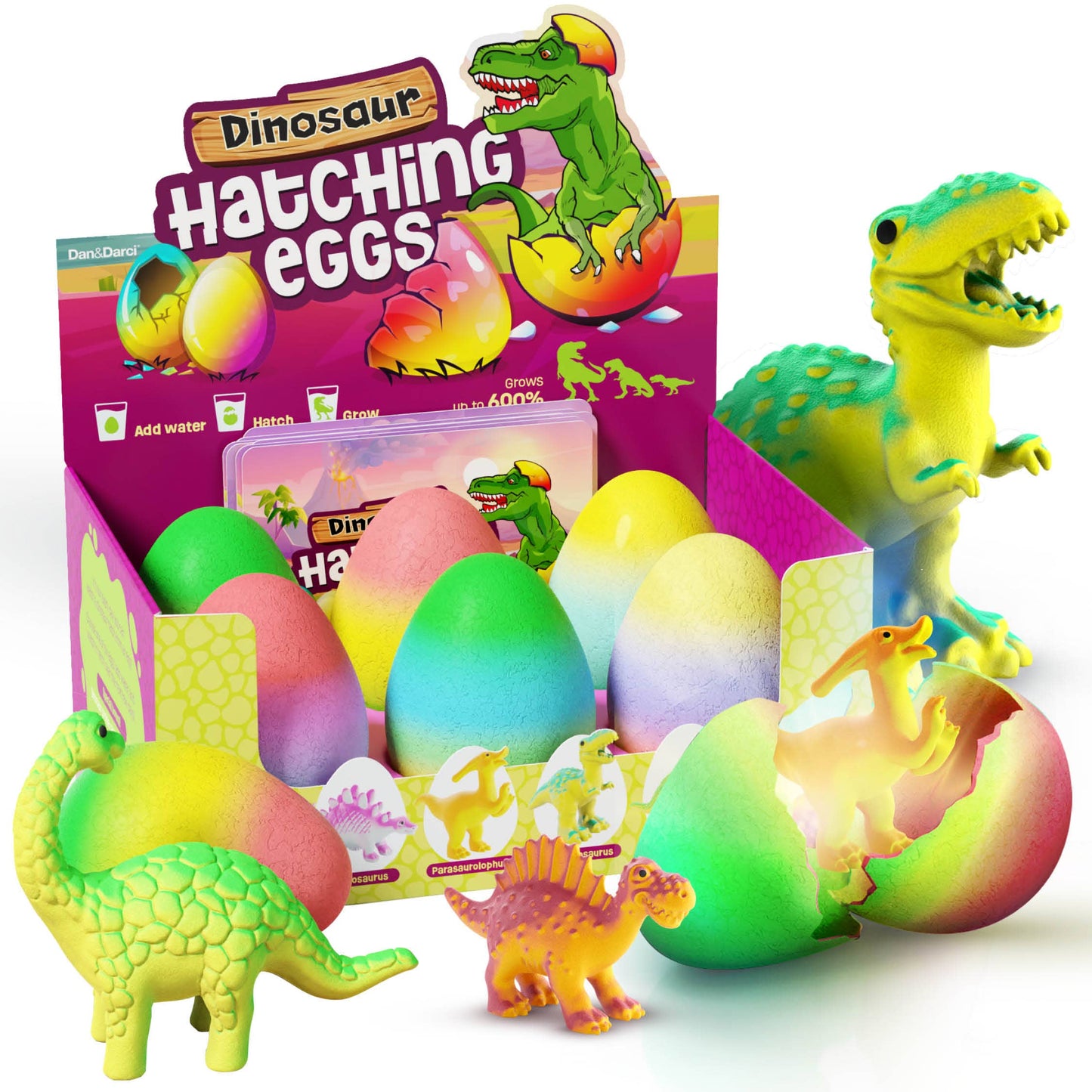 Dinosaur Hatching Surprise Eggs (6 Pack)