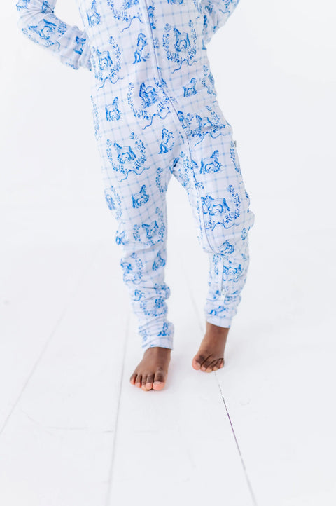 Blue Pony Club Convertible Footie