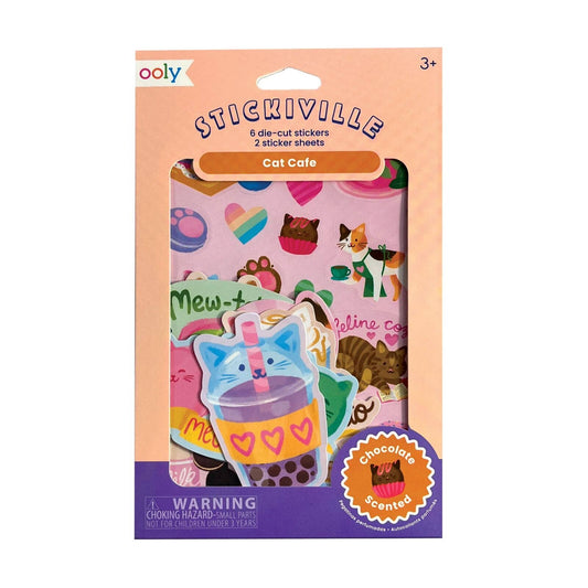 Stickiville Scented Stickers: Cat Cafe