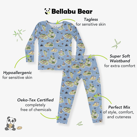 Kids Bamboo Pajama Set - Pirate Cove