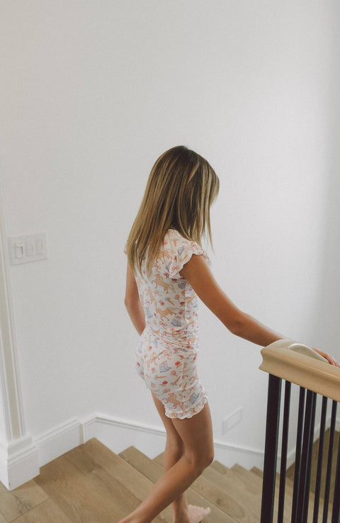 Girls Bamboo Ruffle Short Set - Kinsley's Bloom & Boots