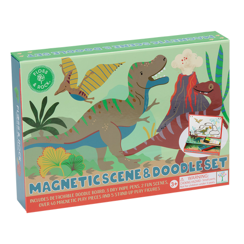 Dinosaur Magnetic Scene & Doodle Set