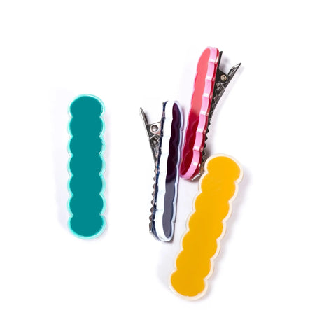 Wavy Primary Mix Hair Clips