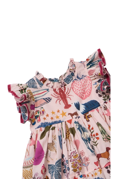 Baby Girls Jennifer Dress Set - 20 Years of PC | A Pink Chicken Limited Edition Anniversary Print