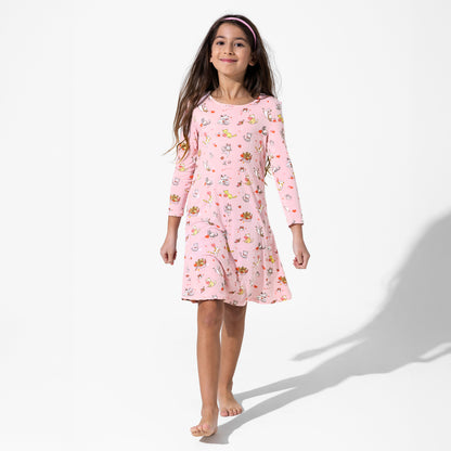 Feline Love Girls Bamboo Dress