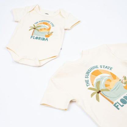 Sunshine State Florida Cotton Baby Onesie