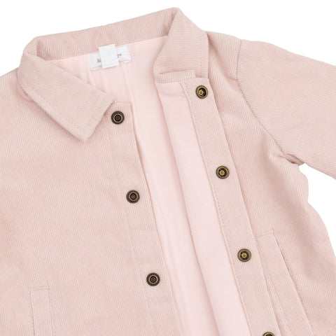 Cord Shacket - Solid Veiled Pink