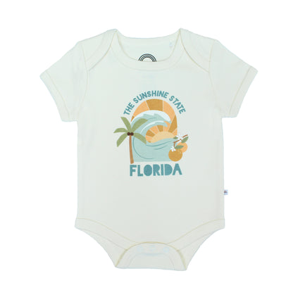 Sunshine State Florida Cotton Baby Onesie