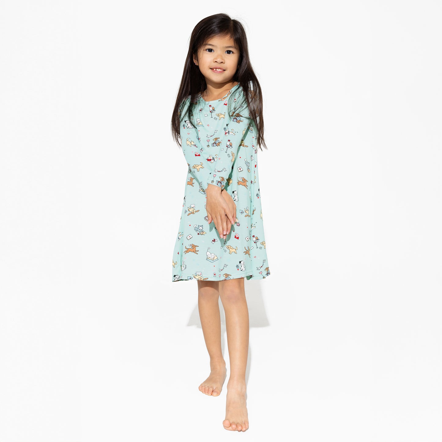 Puppy Love Girls Bamboo Dress