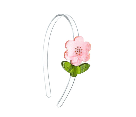 Flower Pink Pearlized Headband