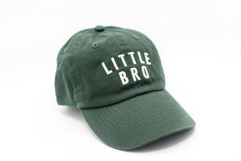 Hunter Green Little Bro Hat for Boys