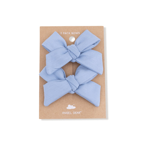 Clip Bows - Soft Chambray