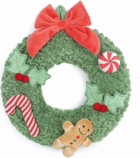 Festive Green Wreath Plush