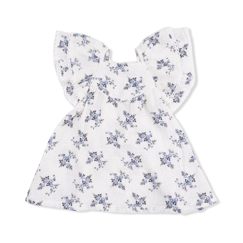 V-Neck Dress and Bloomer - Belle Rosette Dot