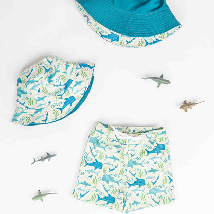 Shark Friends Boys Swim Trunks