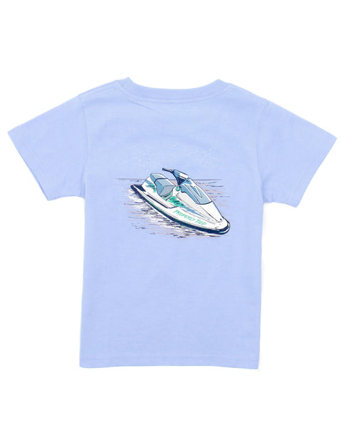 Boys Signature Tee SS - Light Blue Jet Ski