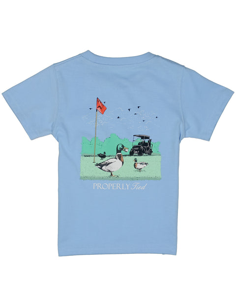 Boys Fowl Play SS - Light Blue