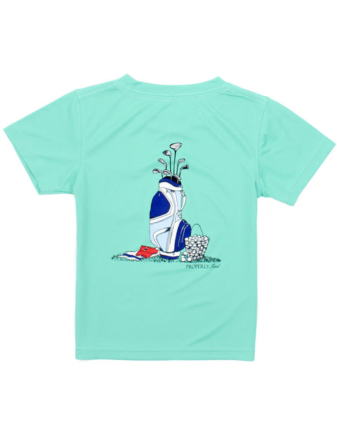 Boys Performance Tee SS - Soft Green Golf Clubs