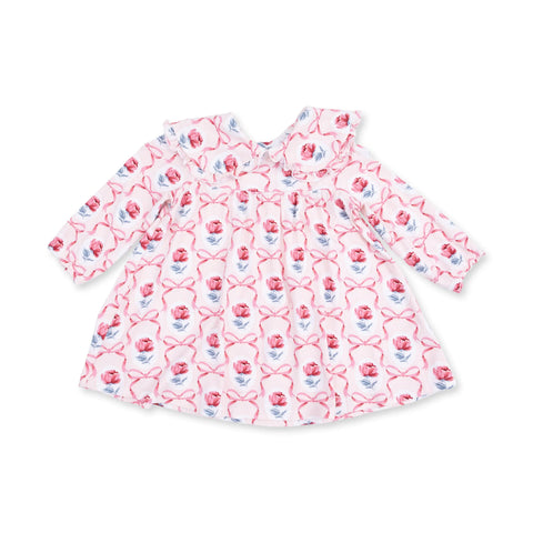 Sofia Dress with Oversized Collar & Bloomer - Leslie Rose
