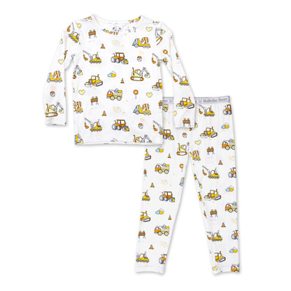 Valentines Love Trucks Kids Bamboo Pajama Set