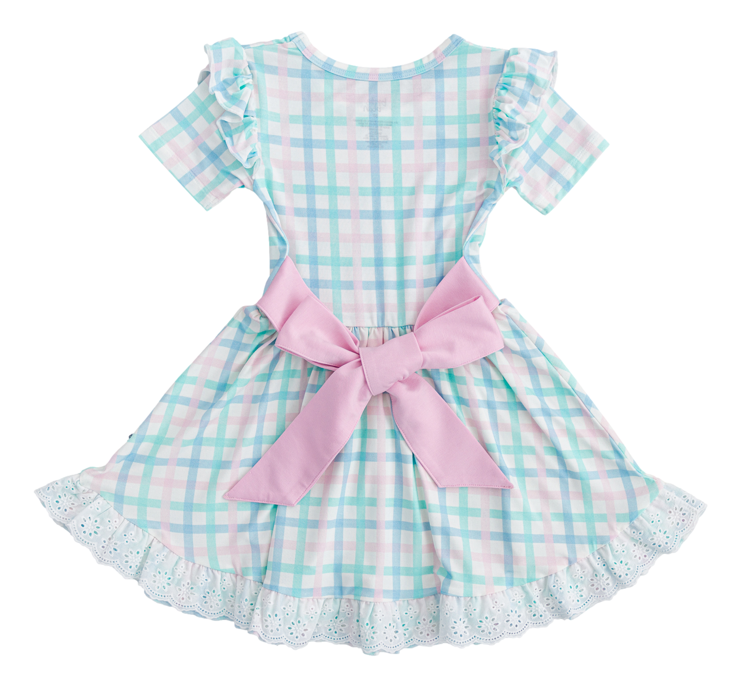 Pastel Gingham Birdie Dress