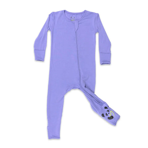 Bamboo Convertible Footie - Purple