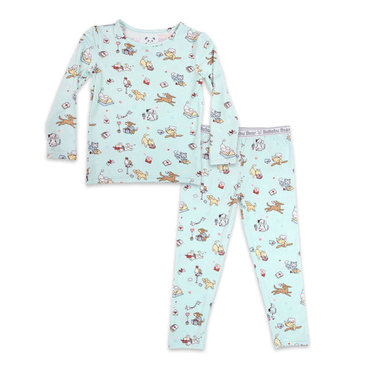 Puppy Love Kids Bamboo Pajama Set