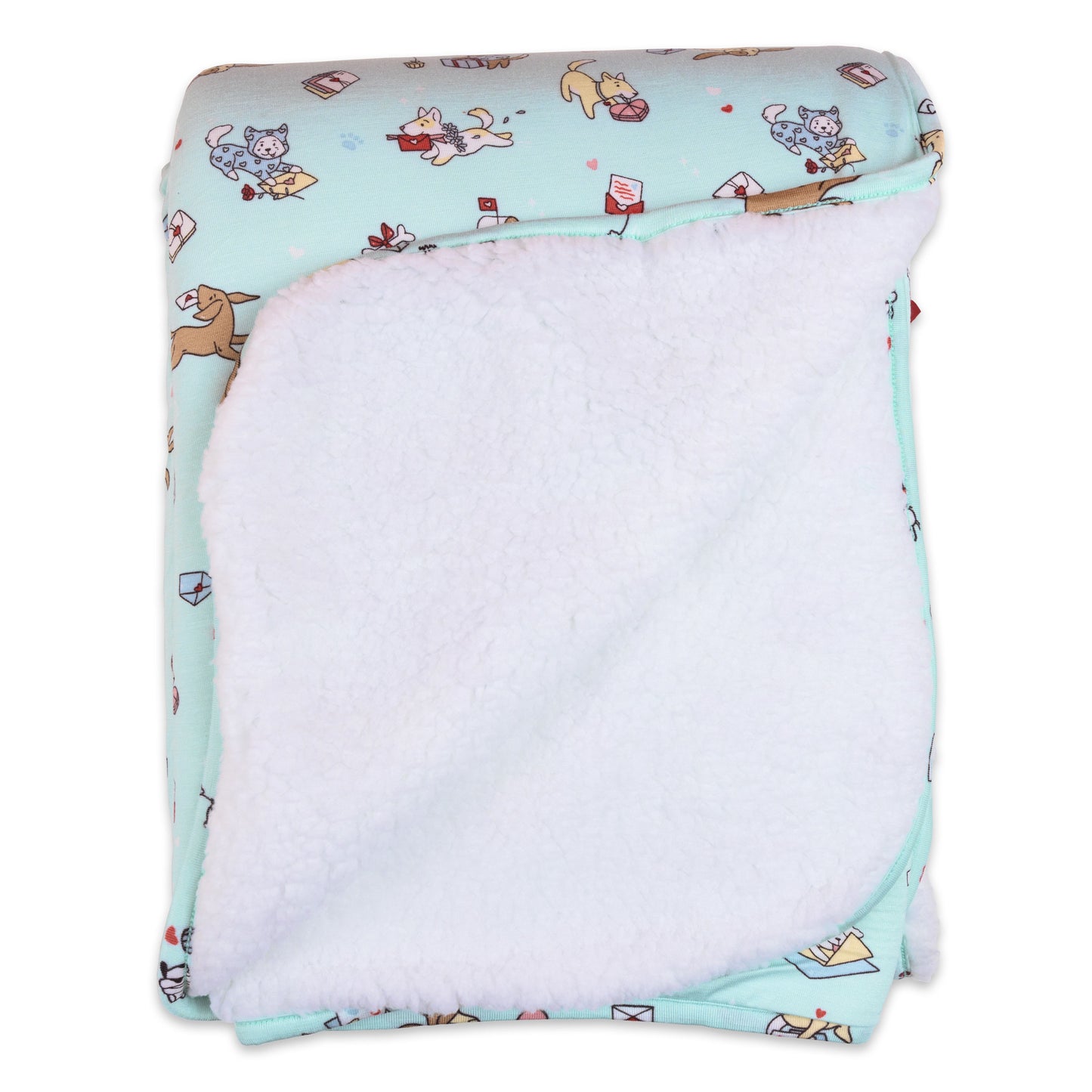 Puppy Love Bamboo Sherpa Blanket