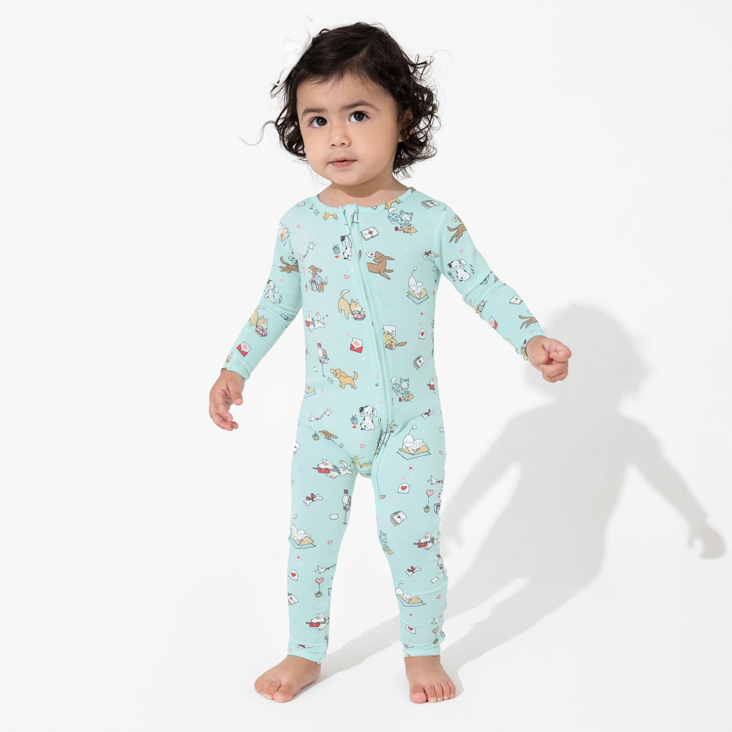 Puppy Love Convertible Footie Bamboo Pajama