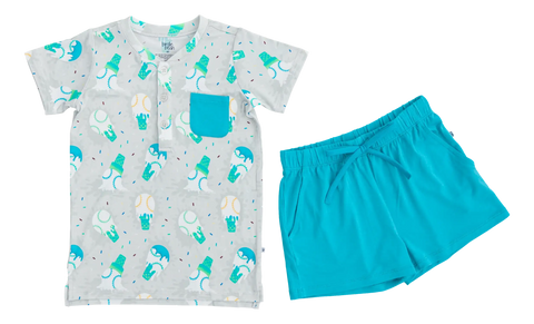 All Star Scoops Henley T Shirt Set