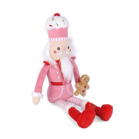 Gingerbread Nutcracker Pink Plush