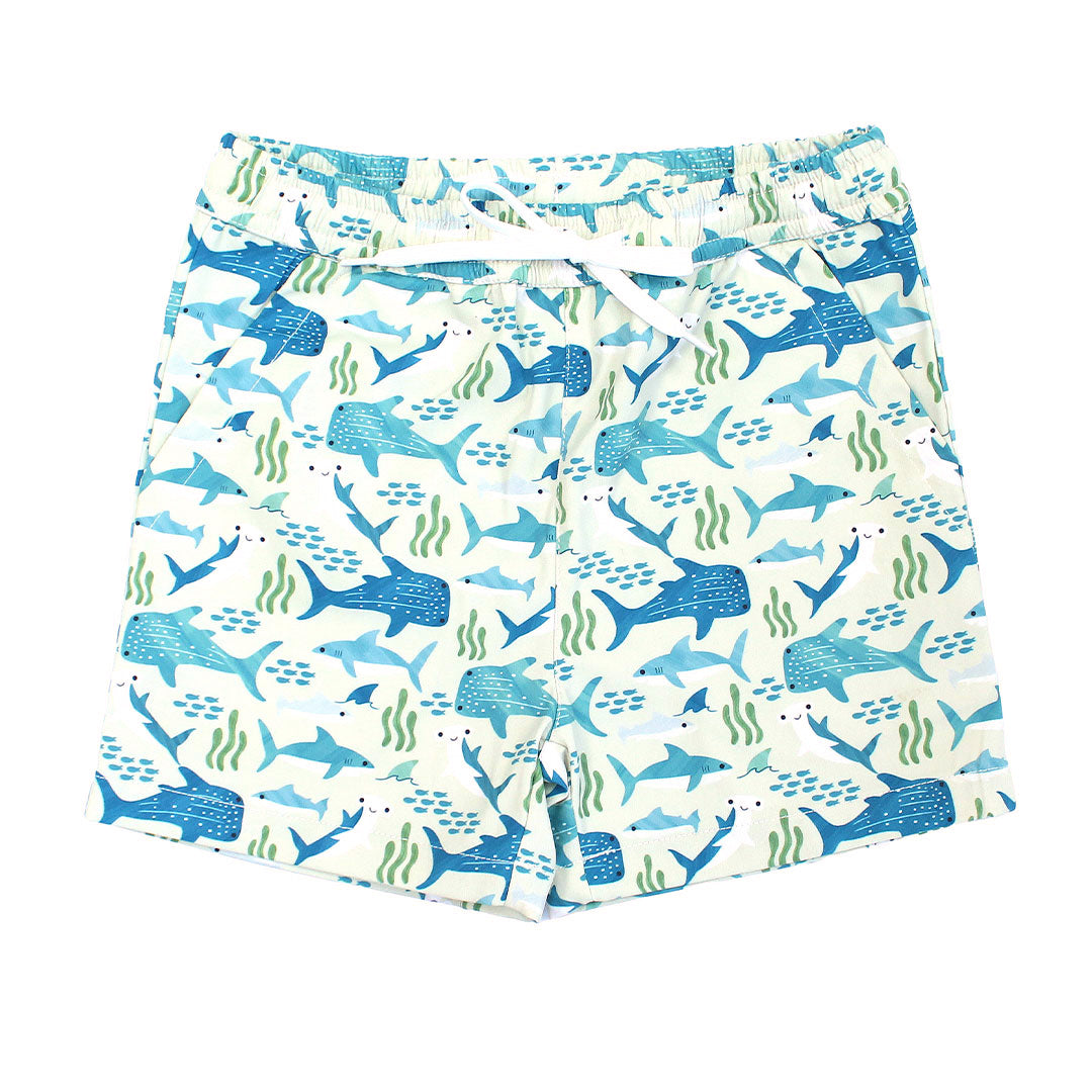 Shark Friends Boys Swim Trunks