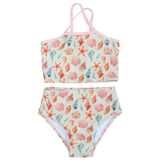 Sandy Seashells Girls Bikini Swimsuit