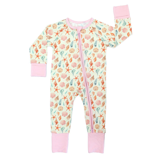 Sandy Seashells Baby Bamboo Pajama