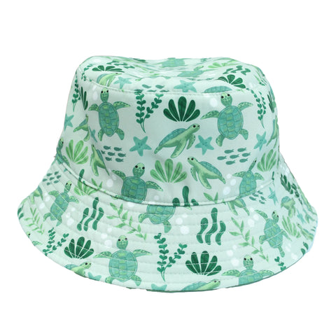 Sea Turtles Kids Reversible Bucket Hat